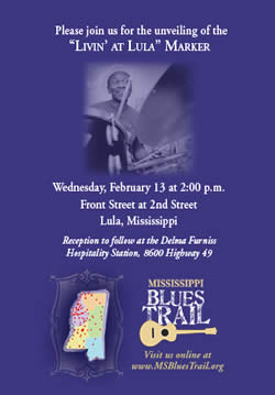 upcoming Mississippi Blues Trail marker ceremonies