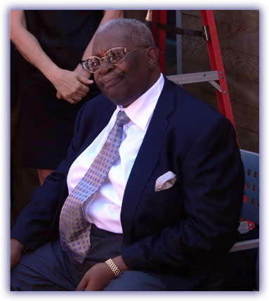 B.B. King at his museum opening