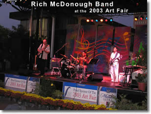 Rich McDonough Band at the 2003 Art Fair